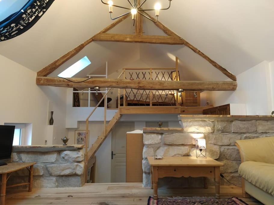 Superbe Appartement Dans Charmant Corps De Ferme Acheres-la-Foret Bagian luar foto