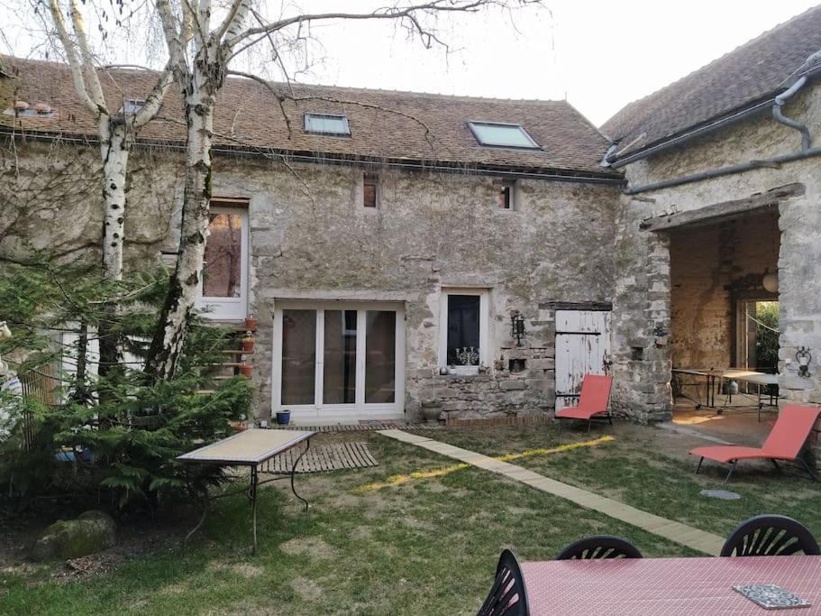 Superbe Appartement Dans Charmant Corps De Ferme Acheres-la-Foret Bagian luar foto